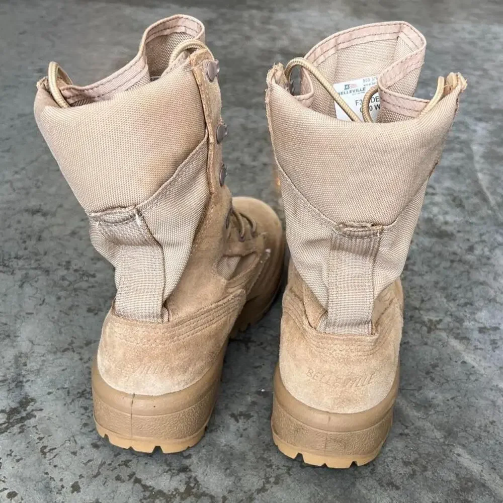 Belleville tan suede